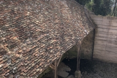 roof over a fountain