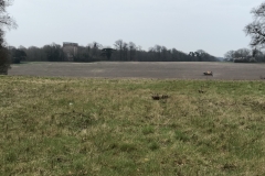 lone building and tractor