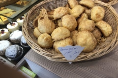 gougeres on the counter