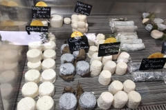 cheeses at farmers market on pascha