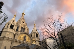 bright monday sunset - cathedral